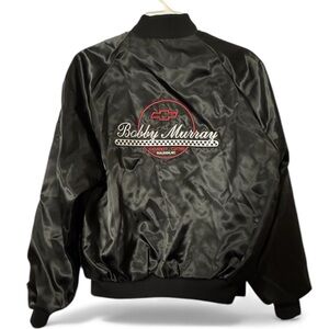 Dunbrooke Bobby Murray Chevrolet Vintage Black Bomber Jacket Men’s Size Medium